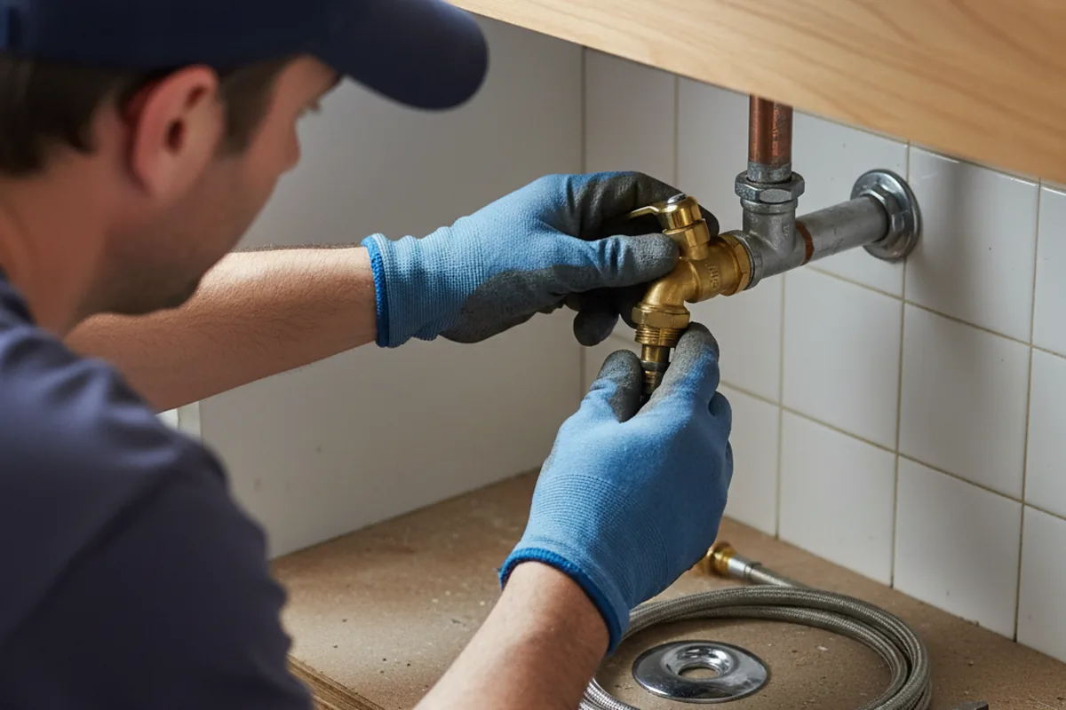 Shutoff valve and fitting work during Emergency Plumbing in Briggsdale